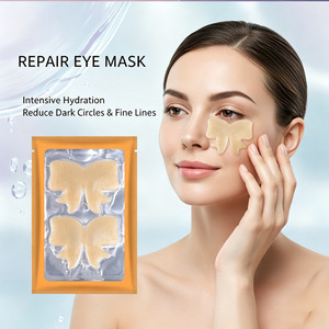 Masque pour les yeux en gel de collagène doré, forme de nœud, patch hydratant anti-rides - Product Image 4
