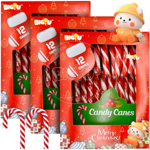 Haccp/brc แท่งลูกกวาดสำหรับตกแต่งเทศกาลคริสต์มาสแบบแข็งแท่งลูกอมลูกอมรสมินท์ - Product Image 1
