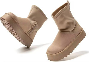 Bottes <span class=keywords><strong>d</strong></span>'<span class=keywords><strong>hiver</strong></span> pour femmes YL7480, couleur personnalisée, mi-mollet, mode, chaudes, thermiques, pour la neige - Product Image 3