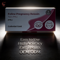 Kit de test de grossesse pour chat, relaxine féline FRL, cassette rapide, gestion reproductive pour éleveurs, test en une étape, prix usine OEM, ISO13485