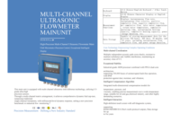 Débitmètre ultrasonique portable à pince en acier inoxydable haute précision pour la mesure industrielle des fluides (eau/huile) – OEM