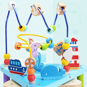 <span class=keywords><strong>Cube</strong></span> <span class=keywords><strong>d</strong></span>'activités multifonctionnel <span class=keywords><strong>en</strong></span> <span class=keywords><strong>bois</strong></span> pour enfants, jouet pour bébé - Product Image 4