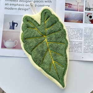 ผ้าเช็ดจานไมโครไฟเบอร์ลายดอกไม้สุดน่ารัก ผ้าเช็ดจานรูปใบไม้ ซึมซับน้ำได้ดี แห้งเร็ว เป็นมิตรกับสิ่งแวดล้อม ป้องกันเชื้อโรค เหมาะสำหรับเป็นของขวัญ - Product Image 5