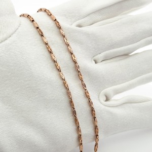 Collier de luxe en or massif 18 carats avec motif poisson, design unique pour femme, bijoux fins, accessoires pour lunettes et montres GOLDTECH - Product Image 1
