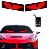 Letrero LED Flexible Ojos de Diablo para Parabrisas de Coche y Camión, Panel de Señalización LED Programable con Texto, Pantalla LED Inteligente para Publicidad