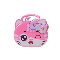 Tirelire mignonne et kawaii en forme de chat, couleur bonbon, design tendance, parfait pour le Nouvel An chinois, Thanksgiving, cadeau idéal, assurance automobile, éducation