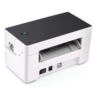 Thermal Shipping Label Printer 80Mm 3 Inci Hitam dan Putih Barcode Printer Thermal USB dan BT