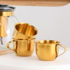 แก้วมินิพกพา สแตนเลส สีสันสดใส สำหรับกาแฟเอสเพรสโซ ชานม เหมาะสำหรับแคมป์ปิ้ง - Product Image 4
