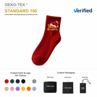 Chaussettes de Noël en coton jacquard à motif personnalisé, chaudes, avec coussin thermique en tissu éponge pour femme, idéales pour l'hiver – Vente en gros