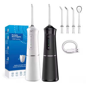 Hydropulseurs électriques portables 5 modes, nettoyage en profondeur, irrigateur buccal rechargeable, étanche, batterie amovible et remplaçable, usage domestique - Product Image 1