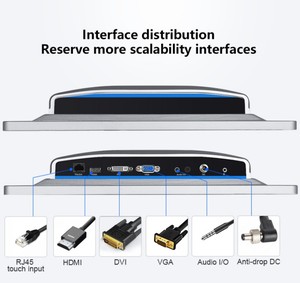 11.6 inch không thấm nước IP65 màn hình cảm ứng Bảng điều chỉnh hiển thị 1920*1080 16:9 10 mét bezel Máy tính để bàn phong cách màn hình công nghiệp - Product Image 4