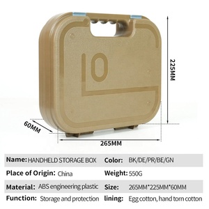 Hộp đựng đồ cứng cáp chiến thuật LWXC bằng nhựa ABS, an toàn, dùng để đựng súng G17, G18, G19, G43, 1911, dùng cho săn bắn và đựng dụng cụ. - Product Image 2