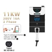 XUDIANTONG Nouveau chargeur EV double prise AC 22 kW avec RFID Type 2, écran, montage au sol, protection IP54, garantie 1 an