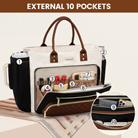 Sac à main LOVEVOOK pour femme, grand format, pour ordinateur portable 15,6 pouces, sacoche d'été pour affaires, sac à main pour ordinateur avec porte-gobelet, sac fourre-tout pour enseignant, sacs de travail