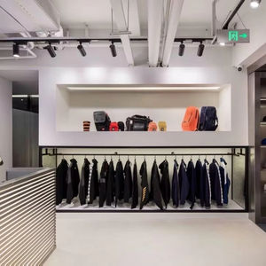 Espositore per Abbigliamento Nero Personalizzabile con Logo, Scaffali Espositivi per Bambini, Appendiabiti per <span class=keywords><strong>Boutique</strong></span> - Product Image 1