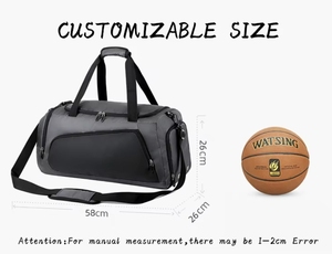 <span class=keywords><strong>Borsa</strong></span> Sportiva Impermeabile Personalizzata con Scomparto Separato per Scarpe, <span class=keywords><strong>Borsa</strong></span> da <span class=keywords><strong>Viaggio</strong></span> per Basket, Calcio, Palestra, Zaino, Borsone, <span class=keywords><strong>Tracolla</strong></span> per Uomo - Product Image 2