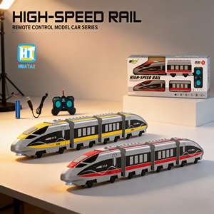 <span class=keywords><strong>Train</strong></span> télécommandé haute vitesse 4 canaux 30m avec son et lumière LED, rechargeable par USB – Jouet RC très populaire - Product Image 3
