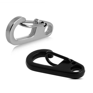Mini <strong>Carabiner</strong> <strong>Clips</strong> <strong>Tiny</strong> Alloy Spring Snap Hook Keychain Clasps EDC Small Hanging Buckle for Backpack Camping Bottle - Product Image 2