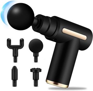 Venta al por mayor de fábrica: Masajeador corporal portátil súper silencioso de 6 velocidades con carga Tipo-C, tipo pistola, para fascia muscular. - Product Image 1