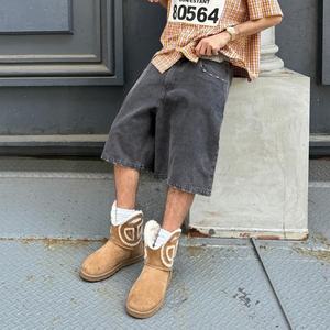 Pantalones Vaqueros Anchos de Mezclilla Estilo Urbano, Personalizados, Vintage, Desgastados, de Cintura Alta, Shorts de Mezclilla Holgados para Hombre - Product Image 5