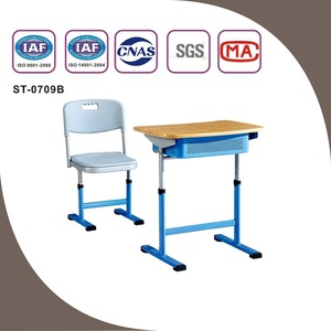 Modern Adjustable Height Steel Plywood Plastic Components School Desk <b>Chair</b> Sets Commercial Use SONGYE Brand Model ST-0709B 1 ST - Product Image 3
