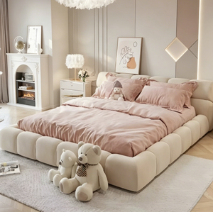 Letto con tecnologia Puff Bed, struttura pneumatica, contenitore, minimalista, moderno, lusso leggero, per camera da letto matrimoniale, famoso su Internet - Product Image 1
