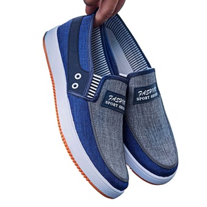 Scarpe da <span class=keywords><strong>uomo</strong></span> in tela con punta rotonda con <span class=keywords><strong>tacco</strong></span> piatto tinta unita scarpe per il tempo libero di alta qualità - Product Image 1