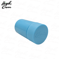 Pot en plastique pour bébé, 70 mm, mini format, 5 pots, avec bouchon de sécurité enfant à ouverture par pression et rotation, logo en relief sur le bouchon et le fond