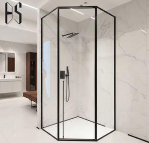 Salle <span class=keywords><strong>de</strong></span> <span class=keywords><strong>douche</strong></span> <span class=keywords><strong>de</strong></span> haute qualité avec verre trempé, zones humides et sèches séparées et un design en forme <span class=keywords><strong>de</strong></span> losange pour gagner <span class=keywords><strong>de</strong></span> la place - Product Image 1