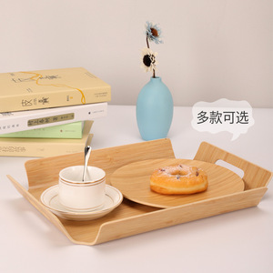 Wooden Handheld <strong>Rectangular</strong> Baked Cake and <strong>Bread</strong> Plate Optional <strong>Display</strong> Dining Plate Serving Plate Wooden Pastry <strong>Tray</strong> - Product Image 3