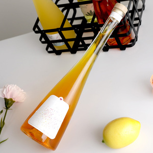 Botella de embalaje de vidrio con forma de cono de 500ml para vino espumoso champán con logotipo personalizado cápsula retráctil de corcho - Product Image 3