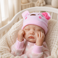 22 Zoll Lebensechte Reborn-Babypuppe aus Weichem Vinyl Realistische Neugeborenen-Puppe Spielzeug für Kinder Geschenk Großhandel Individuell Anpassbar