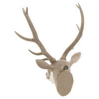 Simulation tête de cerf tenture murale tête de cerf accrocher pendentif orignal wapiti tête de cerf pour noël animaux décoration murale