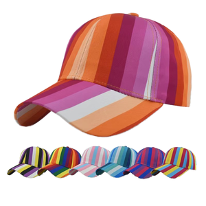 Adjustable Striped Baseball <b>Cap</b> Unisex 6-Panel Twill Hat Breathable <b>Waterproof</b> Spring Summer Casual Outdoor Sports <b>Cap</b> - Product Image 1