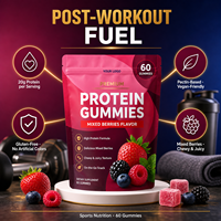 Gummies de protéines isolées de lactosérum pure sans glucides, 4g de protéines totales par sachet, gummies de protéines de lactosérum végétales avec vitamines