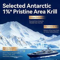 Capsules de Krill Antarktique pour Adultes Marque Blanche – Huile Riche en Protéines, Oméga-3, EPA, DHA, Astaxanthine, Phospholipides – Sans OGM, Végétalien