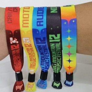 Tùy Chỉnh In Dùng Một Lần Đầy Màu Sắc Khuyến Mại Nhập Buổi Hòa Nhạc Vé Nhận Dạng <span class=keywords><strong>Polyester</strong></span> Dây Buộc Dây Đeo Cổ Tay - Product Image 2