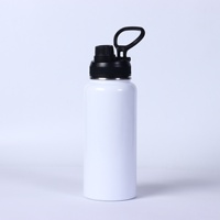 Gobelet isotherme carré en acier inoxydable par sublimation, 30oz 20oz, avec paille, pour les voyages en voiture