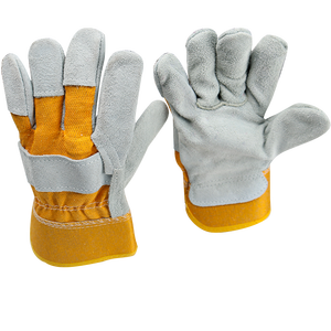 CE EN388 Aprobado Guantes de trabajo de cuero, Protección laboral Guantes de seguridad para las manos para trabajos industriales, jardín, construcción, mecánica - Product Image 6