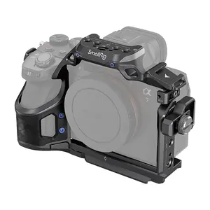 مجموعة قفص صغير من ألياف الكربون لسيارة سوني A7RV/A7IV/a7sii ، قفص الكاميرا w/نقاط تركيب ملحقات متعددة-