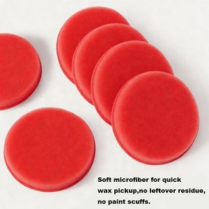 Éponge de polissage <span class=keywords><strong>pour</strong></span> carrosserie de voiture en polyester à bords plats de 3, 4 et 5 pouces, tampon de polissage de qualité supérieure, personnalisable, OEM - Product Image 2
