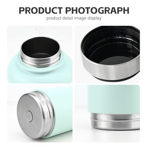 Botella Aislada 3 en 1 de 32 oz con Tapa Doble y Dos Tazones Desmontables para Comida y Agua, Comedero Portátil de Acero Inoxidable para Mascotas - Product Image 3