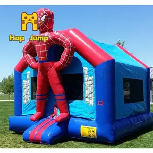 Moonwalk dijual pemantul Bouncer tiup komersial Spider Man rumah pantul Kastil Air melompat dengan perosotan