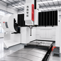 Centre d'usinage à portique CNC haute rigidité pour le perçage et le fraisage de grandes pièces, destiné au traitement des métaux lourds
