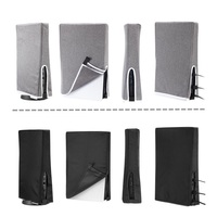 Housse anti-poussière pour / 5 manettes, étui de protection en nylon noir/gris