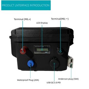 Batería de Litio LiFePO4 de 25.6V 100Ah, Ciclo Profundo, Recargable, Almacenamiento de Energía Solar para Inversor, Sistema de Casa Rodante - Product Image 3