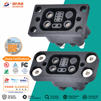 Connecteurs empilables IP67 3+10, prises/fiches flottantes/à riveter pour applications industrielles, commerciales et résidentielles, avec assemblage de câbles personnalisé