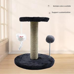 Arbre à chat interactif avec tour de griffage en sisal, perchoir en peluche et jouets interactifs – Tailles L/M pour chats - Product Image 3