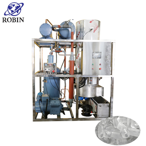 Machine à glace industrielle en gros, 5 tonnes, automatique, en acier inoxydable, avec moteur, pompe et engrenages - Product Image 1