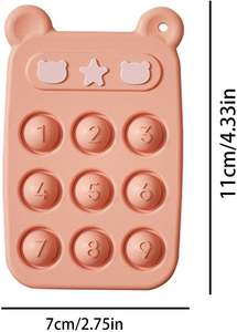 Nouveau Hot Push Fidget <span class=keywords><strong>Jouet</strong></span> <span class=keywords><strong>Bulle</strong></span> Sensory Silicone Téléphone Cas Forme Popper Sensory Popping Pour Les Enfants - Product Image 3